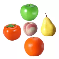 A 5 Peças De Adereços De Simulação De Frutas De Plástico