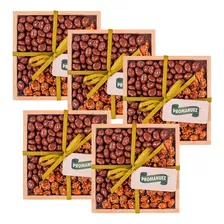 Canasta De Madera Con Garapiñados Y Chocolates (5 Pack)