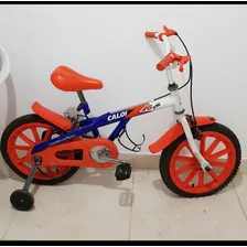 Bicicleta Caloi Com Rodinhas Para Crianças