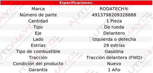 1-maza Rueda Del Izq/der Infiniti I30 3.0lv6 Fwd 00-01 Foto 5