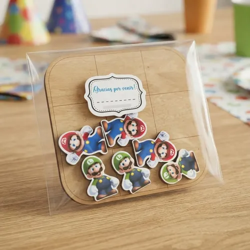 Tateti Mario Bross Luigi Cumple Infantil Souvenir X15