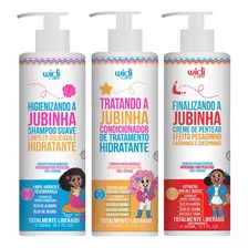 Kit Jubinha Widi Care Shampoo Condicionador Creme Pesadinho