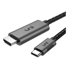 Cable Usb C A Hdmi De 10 Pies 4k @60hz, Uni Usb Tipo C A Hdm