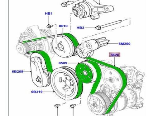 Correa De Reparticin - Drive Belt Lr4 Range Rover Sport *** Foto 2