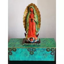 Virgen Guadalupe, Especial Escultura En Fino Altar