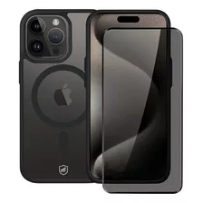 Capa Magsafe E Pelicula Privacidade iPhone 15pro Max-gshield