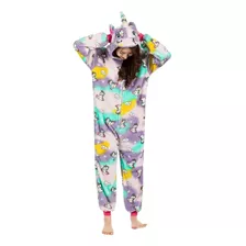 Pijama Kigurumi Unicornio Estampado De Adulto