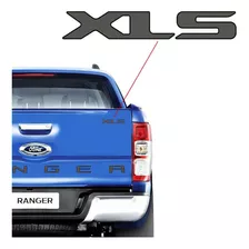 Adesivo Emblema Tampa Traseira Xls Ranger 2013 A 2018 Cor Prata