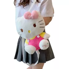 Mochila Hello Kitty Sanrio Peluche Afelpado Correa Ajustable