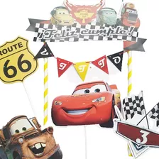 Adorno De Torta Cake Topper Toppers Pinchos A Eleccion Cars