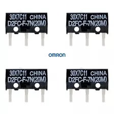 4 Piezas Micro Interruptor D2fc-f-7n (20m) Omron Razer