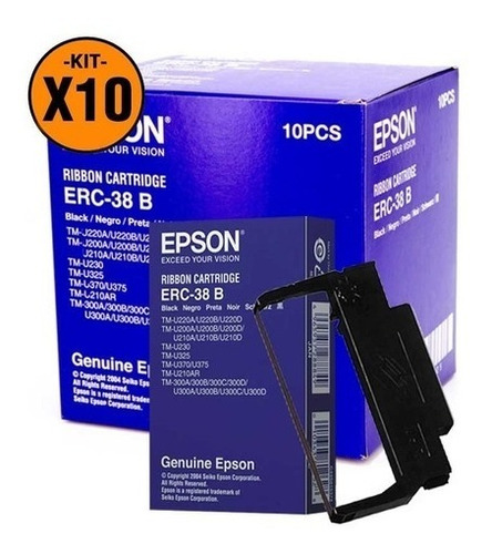 Cinta Epson Original Erc-38b Tm U220a Bixolon Srp270 Pack 10