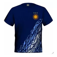 Camiseta Argentina 3 Estrellas Azul