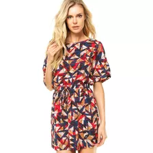 Vestido Cantão Estampa Teka