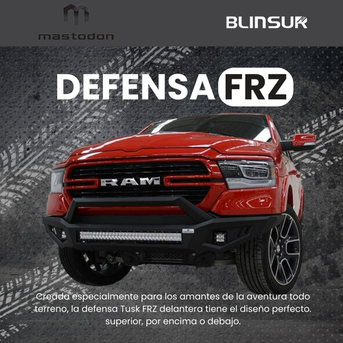 Defensa Delantera Dodge Ram 1500 2009-2019 Mastodon Tusk Frz Foto 2