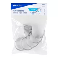 Bolsa Con 5 Abrazaderas 1-1/2' Tipo Uña Para Tubo, Volteck