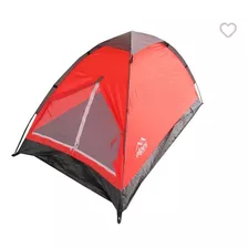 Carpa Domo 2 Personas Alpes Camping Pesca Campamento Modelo Galapagos Color Rojo 400 Mm