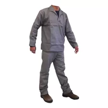 Conjunto Brim Calça E Camisa Manga Longa Uniforme Trabalho