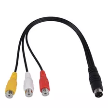 Cable Adaptador S-video De 4 Pines A 3 Rca Hembra Para Compu