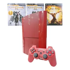 Sony Playstation 3 Super Slim Vermelho 500gb God Of War