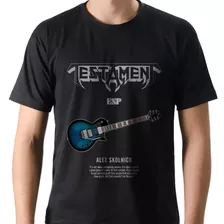 Camiseta Camisa Rock Testament Guitarrista Alex Skolnick