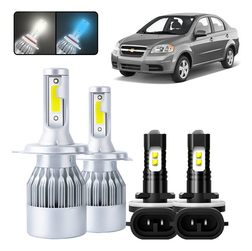 Kit De Focos Led H4 H11 Para Chevrolet Spark 2012