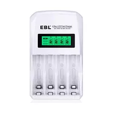 Ebl Lcd Smart Individual Aa Aaa Cargador De Batería Recargab