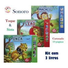 Kit Com 3 Livros Toque E Sinta Sonoro - Sons & Texturas