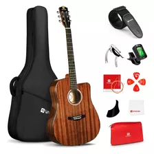 Guitarra Acústica, Kit De Guitarra Acústica Cutaway P...