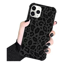 Funda Kanghar Para iPhone 11 Pro Max-leopardo Negro