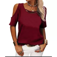 Blusa Manga Curta Ampla Solta Feminina Ref. 15644