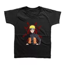 Camiseta Infantil Uzumaki Naruto Anime Desenho Dtf