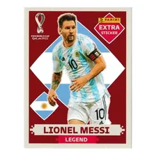 Figurinha Extra Messi Legend Bordô - Album Copa 2022 Qatar