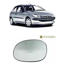 Lente Vidro Base Espelho Retrovisor Le Peugeot 206 Original