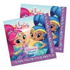 Servilletas Shimmer & Shine 12uds Cumpleaños Glam