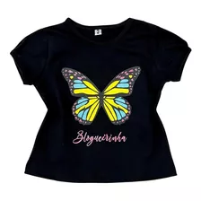 Blusa Infantil T-shirt Modinha Verão Blogueirinha Lançamento