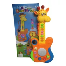 Guitarra Musical Niños Bebes Animalitos Con Sonidos Y Luces