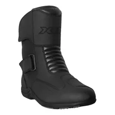 Bota X11 Cruiser Motociclista Cano Médio Anti- Torção Preto