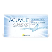 Lentes De Contacto Para Astigmatismo Acuvue Oasys Torico Caja Con 6 Piezas Con Tecnología Hydraclear Plus 