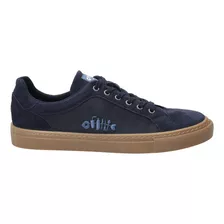 Zapatilla Cuero Rockford Hombre Tifon Azul