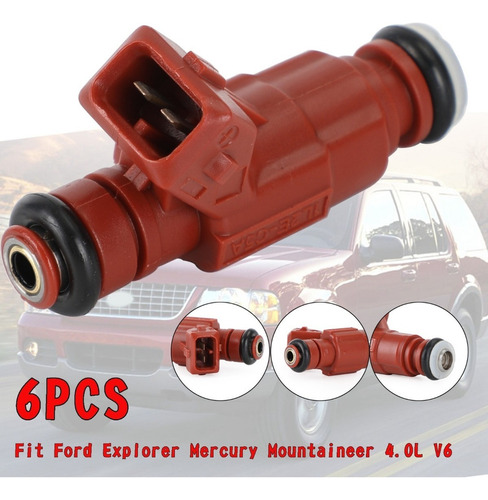 6 Inyector Combustible Para Ford Explorer Mercury Mountainee Foto 6