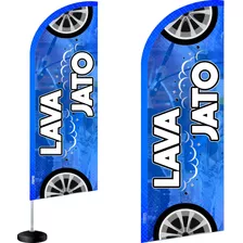 Wind Banner Lava Car Fly Flag Lava Jato Dupla Face Completo