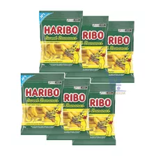 6 Pacotes Bala De Gelatina Sweet Bananas 80g - Haribo