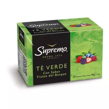 Te Verde Con Frutas Bosque Supremo 20 Unidad(2 Display)super