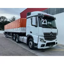 Conjunto Mb Actros 2548 6x2 2023 + Carreta Graneleira Ls