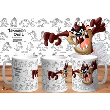 Taza De Ceramica Looney Tunes Tasmanian Devil