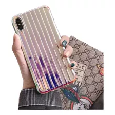 Funda Valija Tornasolada Para iPhone XS Max Xr X 7 8 Plus Se