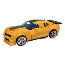 Boneco Robô Transforma Em Carro Amarelo