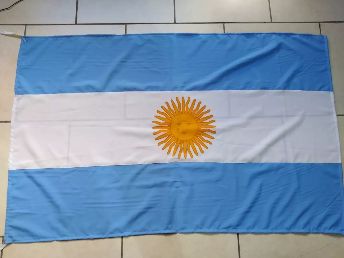Bandera De República Argentina, De Buena Calidad, Grande,