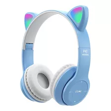 Auriculares Bluetooth Luz Led Oreja De Gato Inalambrico 